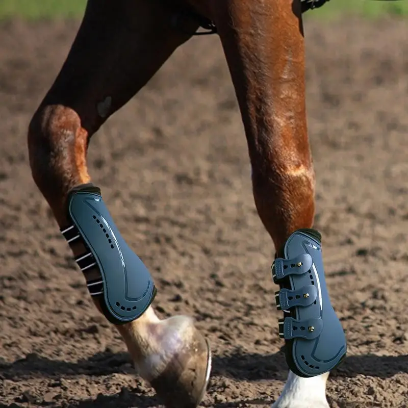 Horse Boots for Horses Front Feet Horse Leg Protectors Front Boots Breathable Front Leg Guard Shock-Absorbing Sport Boots Horse 2
