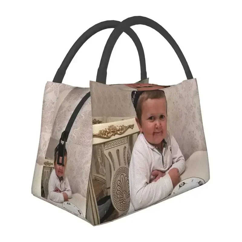 

Забавные Изолированные сумки для ланча Hasbulla Magomedov для женщин, перезаряжаемый охладитель Hasbulla, термальная коробка Bento для работы и путешествий