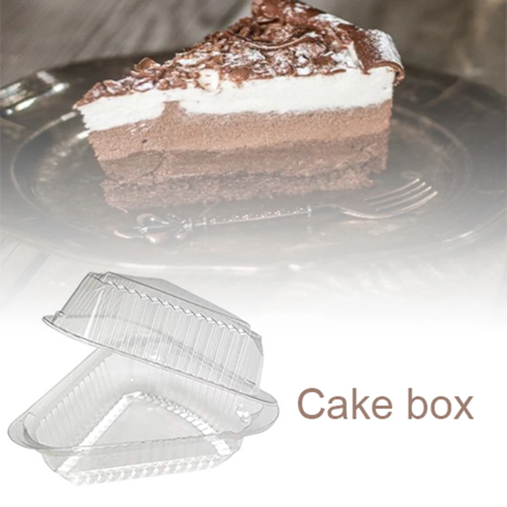 100PCS Triangle Plastic Cake Boxes for Pie, Sandwich, Pizza, Dessert Storage, Transpare... - SKU TPCB2339 - UGI Packaging