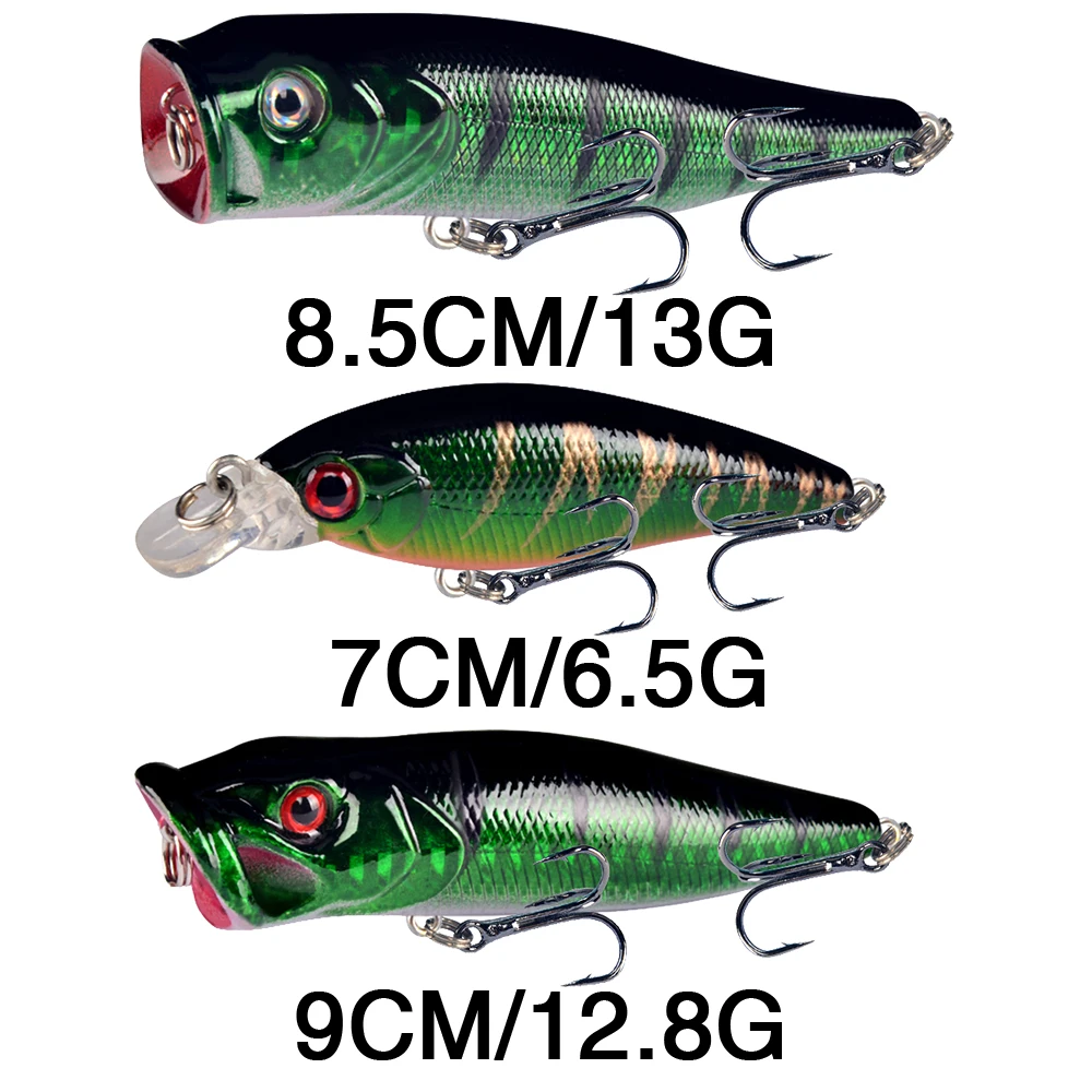 New 15pcs/Set Fishing Lures Mixed 15 Different Style Hard Bait Carp Fishing  Artificial Plastic Wobbler Fishing Tackle