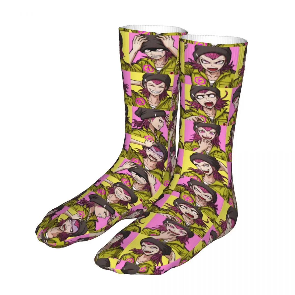 

Носки Kazuichi Souda для мужчин и женщин, смешные счастливые носки Danganronpa в стиле хип-хоп, весна, лето, Осень, Зима, подарочные носки