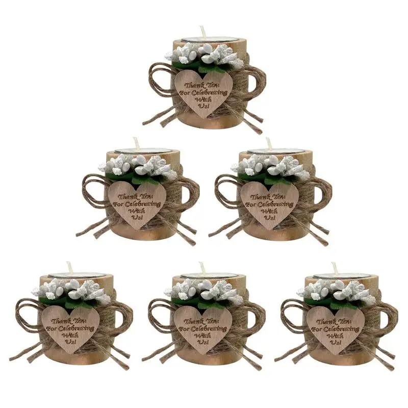 

Подсвечники для чая, деревянные подставки для свечей, свадебные сувениры для вечеринок, декоративные центральные части стола для помолвки