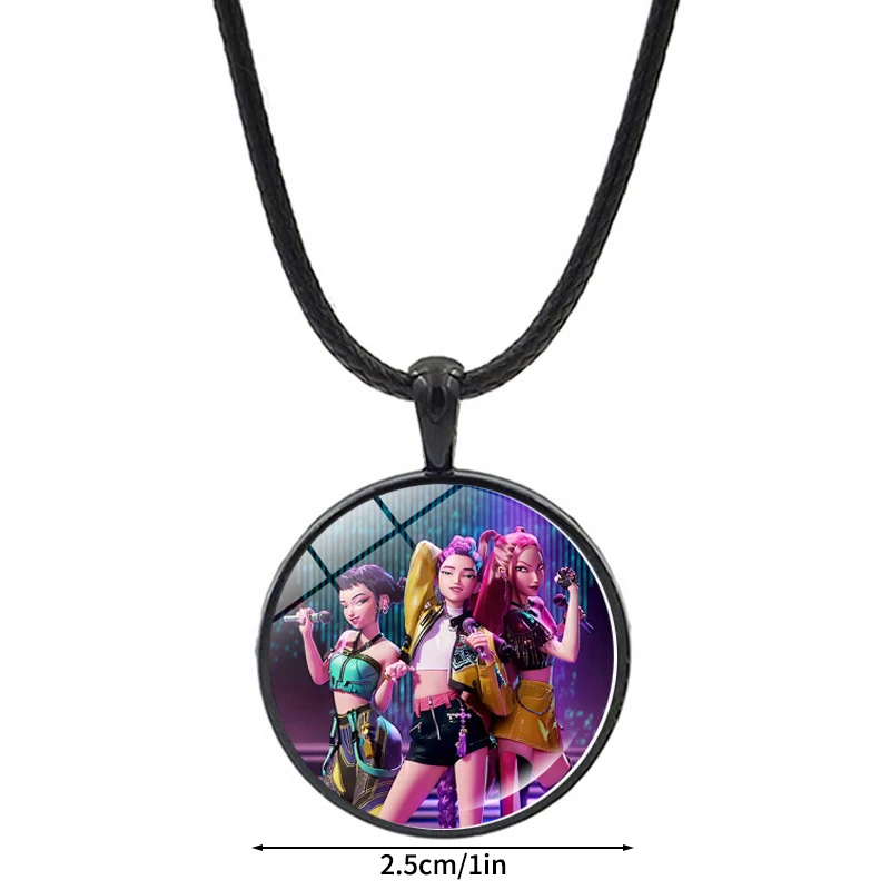 Collar Colgante K-Pop "Demons Hunters" - Diseño Circular Con Motivo De Anime, Ajustable, Para Fans Y Regalos