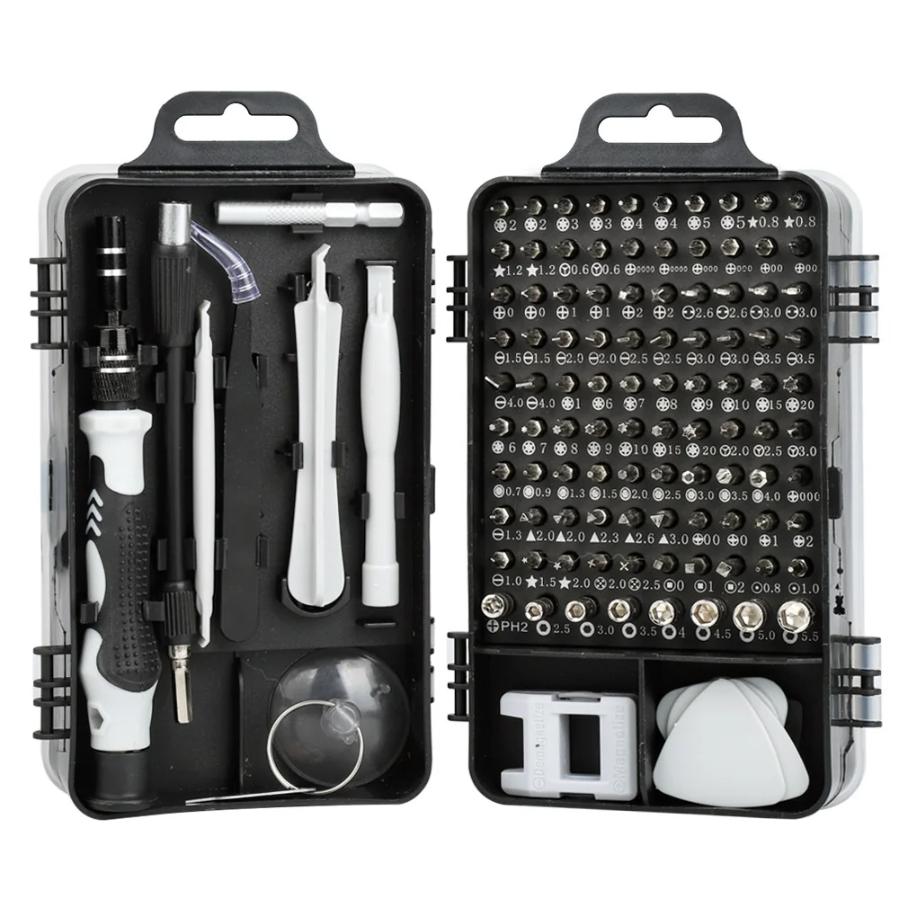 

Multi-Purpose Watch Mobile Phone Disassembly Repair Screwdriver Tool 115-in-One Carbon Steel Screwdriver Set