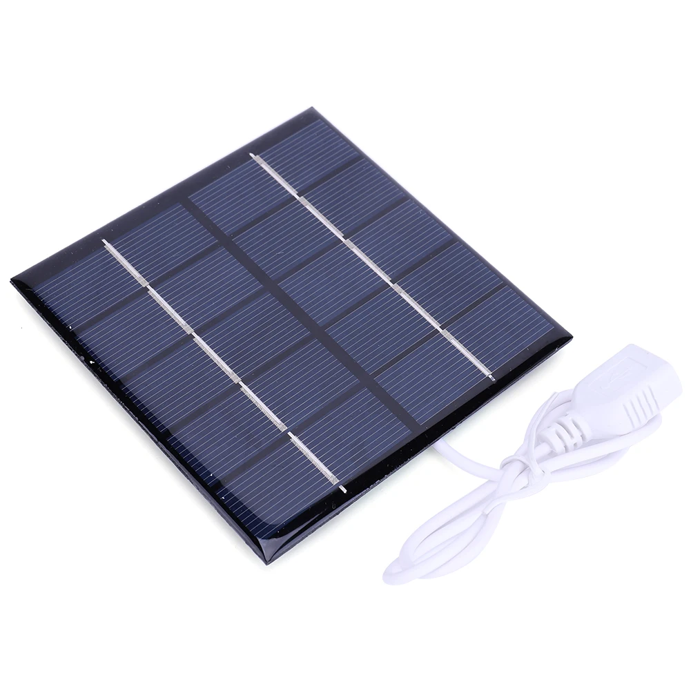 Polycrystalline Solar Panel Charger for 3.7V Batteries Outdoor Use