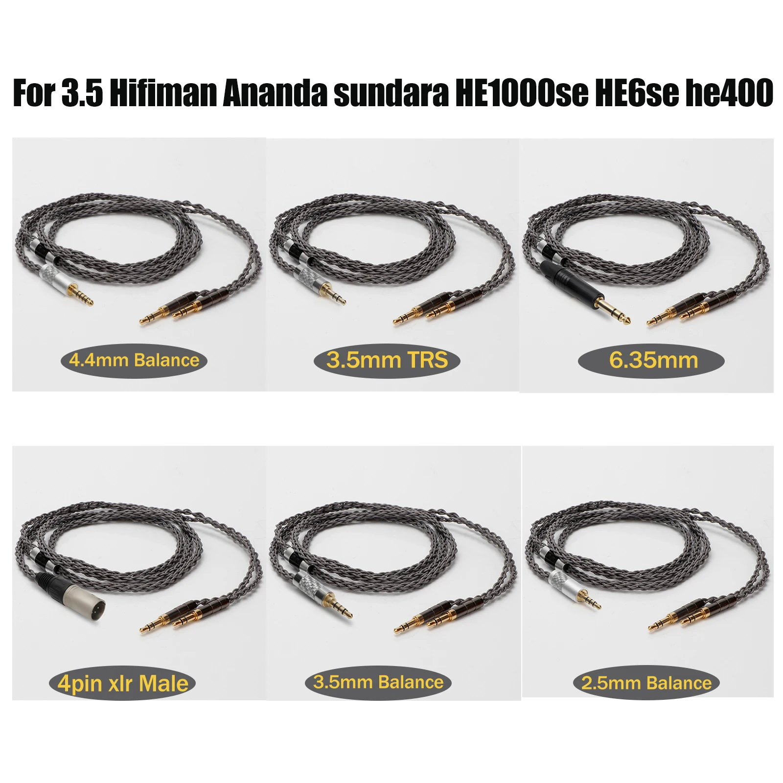 16コア 7N OCC お得意ページ 特別価格 7N OCC ヘッドセットケーブル 4.4 ミリメートル 4 ピン Xlr 2.5