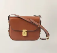 French niche new genuine leather tofu bag women's single shoulder crossbody small square bag commuting bag women - Image 2