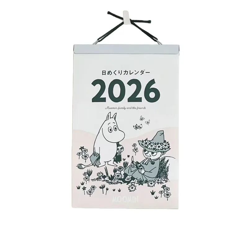 Calendario della serie Hot Anime Moomins, personaggi dei cartoni animati Kawaii, stampa creativa e carina, calendario con pagine girevoli per il pianificazione degli appuntamenti. - immagine 6