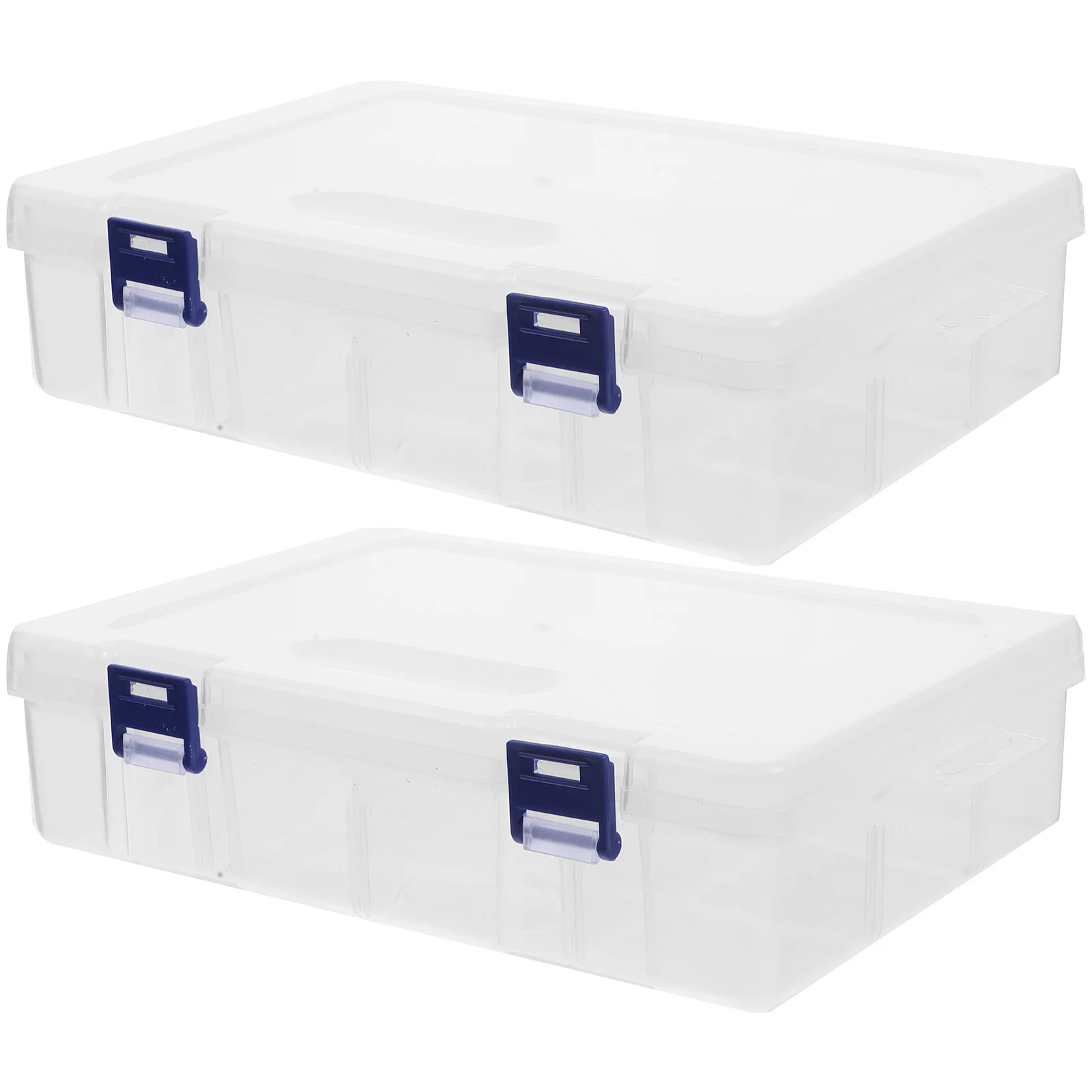 

2 Pcs Candy Containers Craft Storage Organizer Detachable Plastic Small Bead Travel Parts