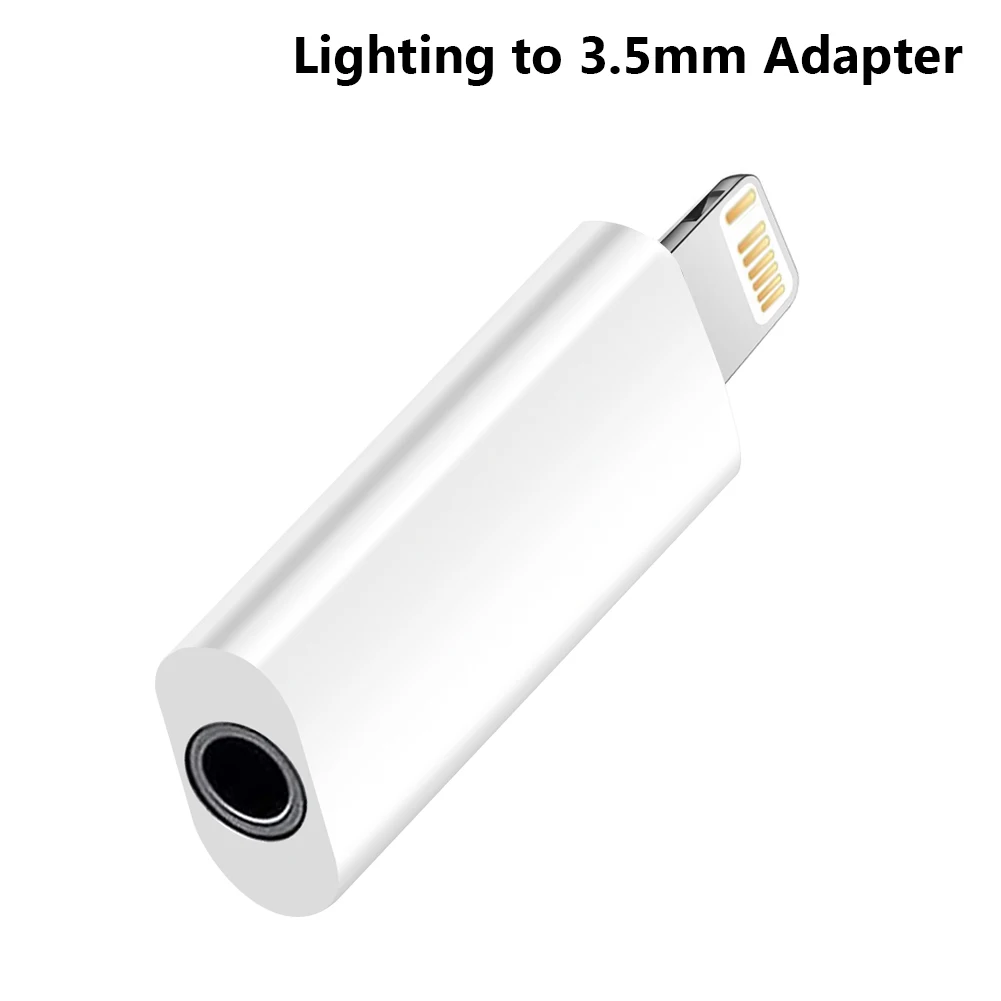 iphone to hdmi converter For iPhone 2 In 1 Audio Adapter Dual Lighting to Lighting Charging Listening Calling For Phone 13 12 X XS 7 8  Plus Above IOS 11 iphone to type c adapter Adapters & Converters