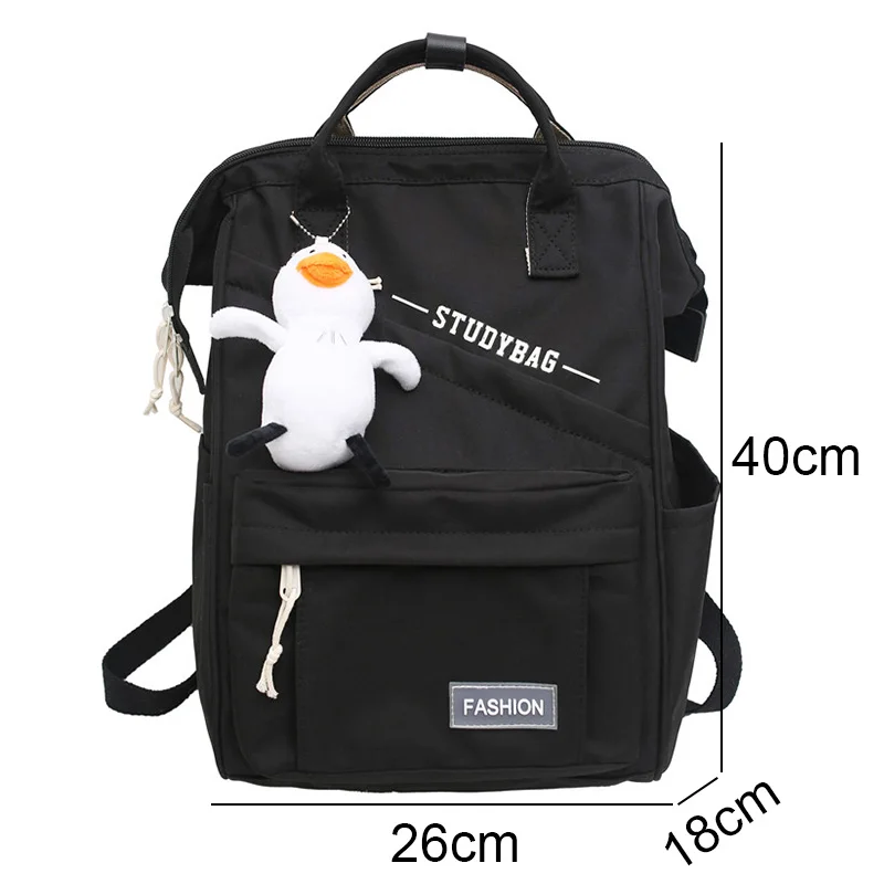 Lady Purple Waterproof Kawaii Backpack Fashion Women Laptop Nylon Mommy Bag Girl Cute Travel Female Rucksack Trendy College Bags 4