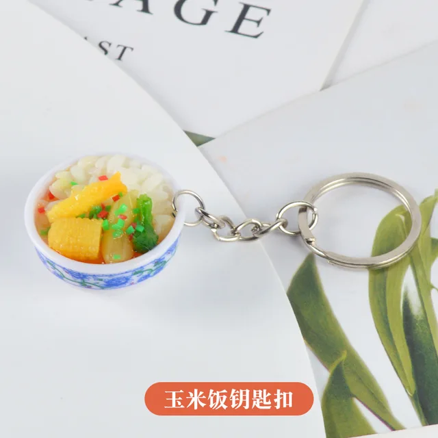 Simulation Food Charms Noodle Keychain Chinese Blue And White Porcelain  Food Bowl Mini Cell Phone Strap Pendant From Xiaofuyou1, $26.14