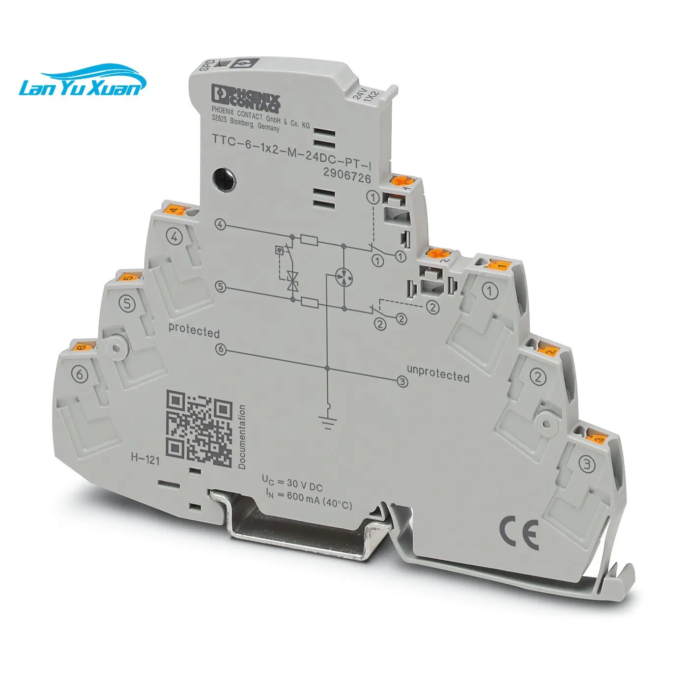 

2906726 TTC-6-1X2-M-24DC-PT-I Phoenix Contact Surge Protector