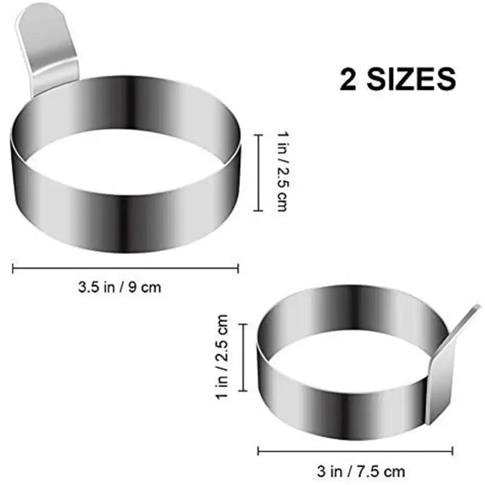 Egg mold Stainless Steel Omelette Fried Egg Pancake Shaper Mold Mould Frying Egg Rings Cooking Kitchen Gadget Cooking GadgetsTools