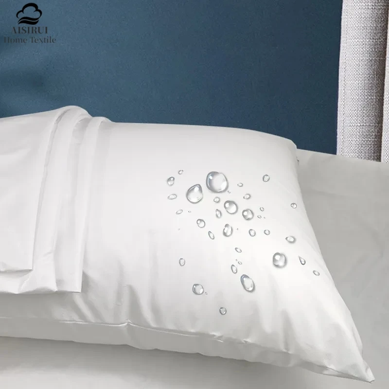 WaterproofPillowProtectorwithZipperBedBugProofPillowcase