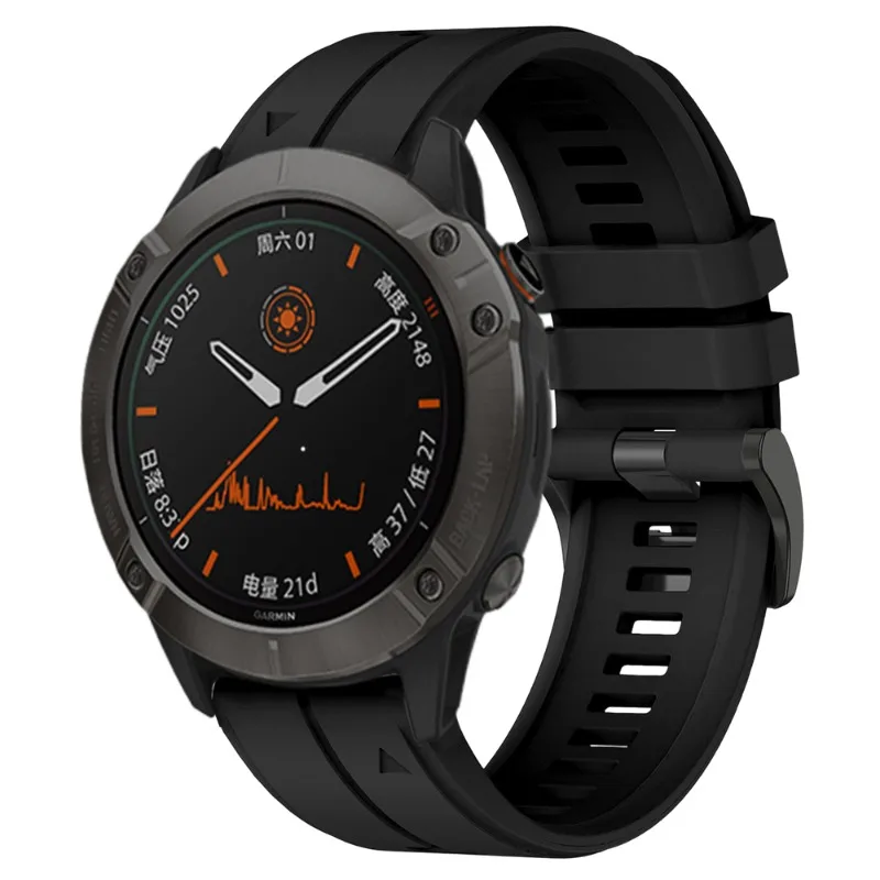 Silicone Outdoor Waterproof Watch Band with QuickFit Closure, Available in Multiple Sizes