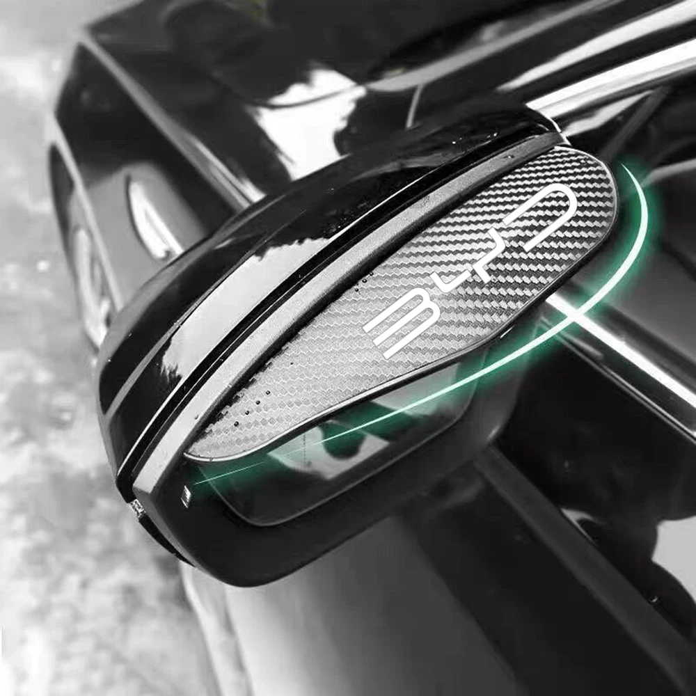 2X Car Rearview Mirror Eyebrower Sticker Car Rain Eyebrow Cover for BYD Atto 3 Act Tang F3 E6 Yuan Song Plus EV Qin Han Dolphin