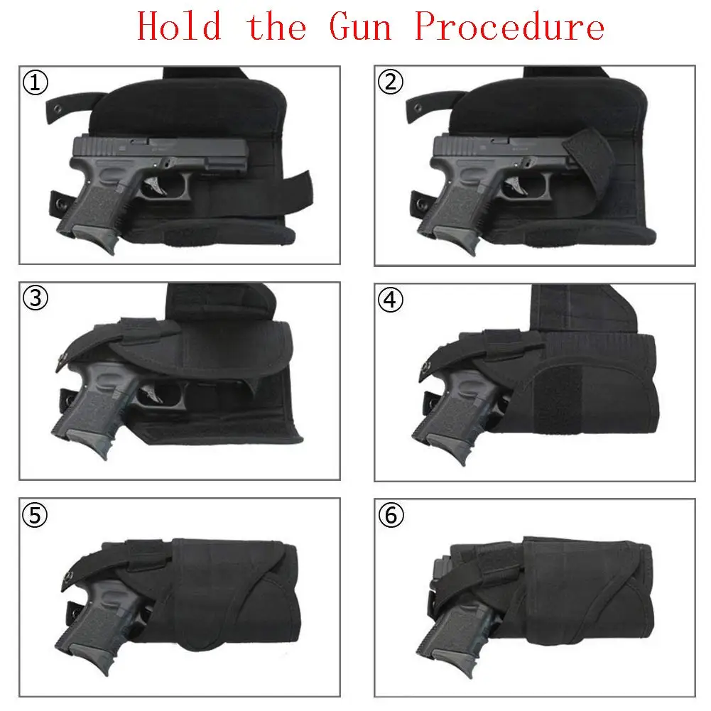 Enhanced Tactical Drop Leg Pistol Holster, Right Hand Adjustable