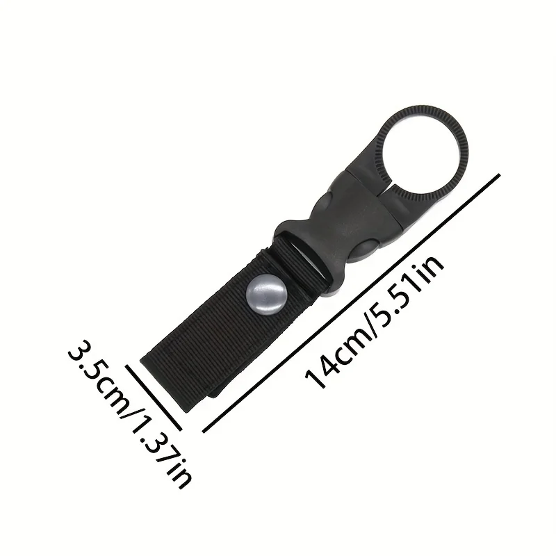 야외용 레저 음료병 1개, 미네랄 워터병, 웨빙 전술 버클