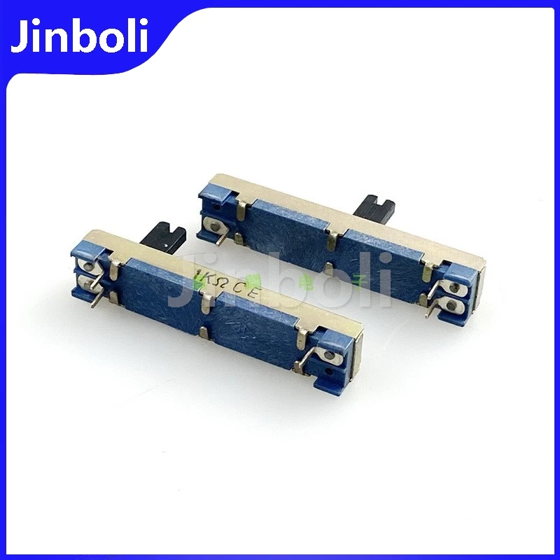 3PCS 46mm C1K 3-pin Single Sliding potentiometer Dimming fader Sliding Stroke 30mm 1K&Omega;CE