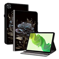 Luxurious Leather Tablet Case with Crystal Pattern Design for Oppo Pad SE (PSJ - 4)