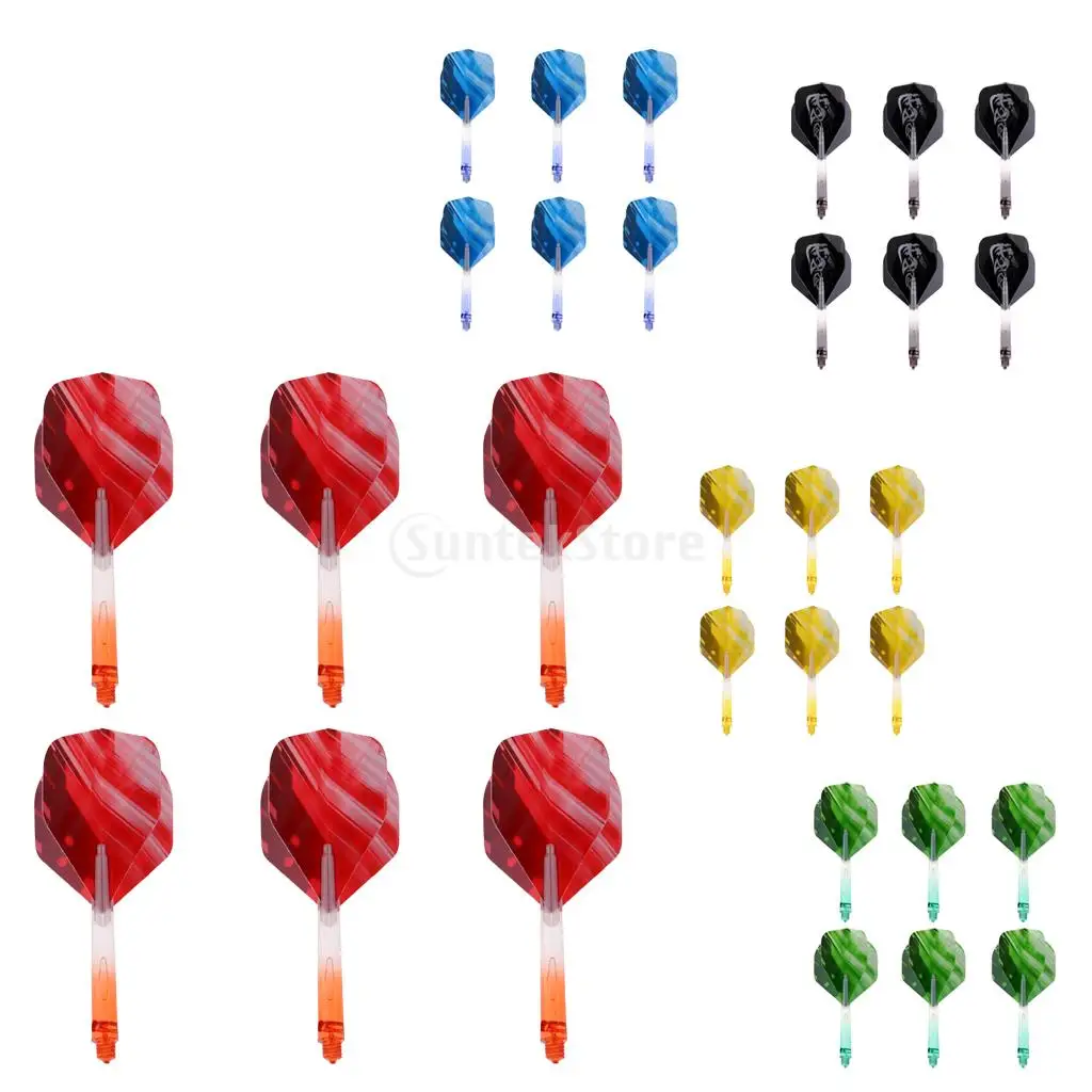 Dart Shaft Dart Flights with Matching Darts Stems Tool Accessories Lot