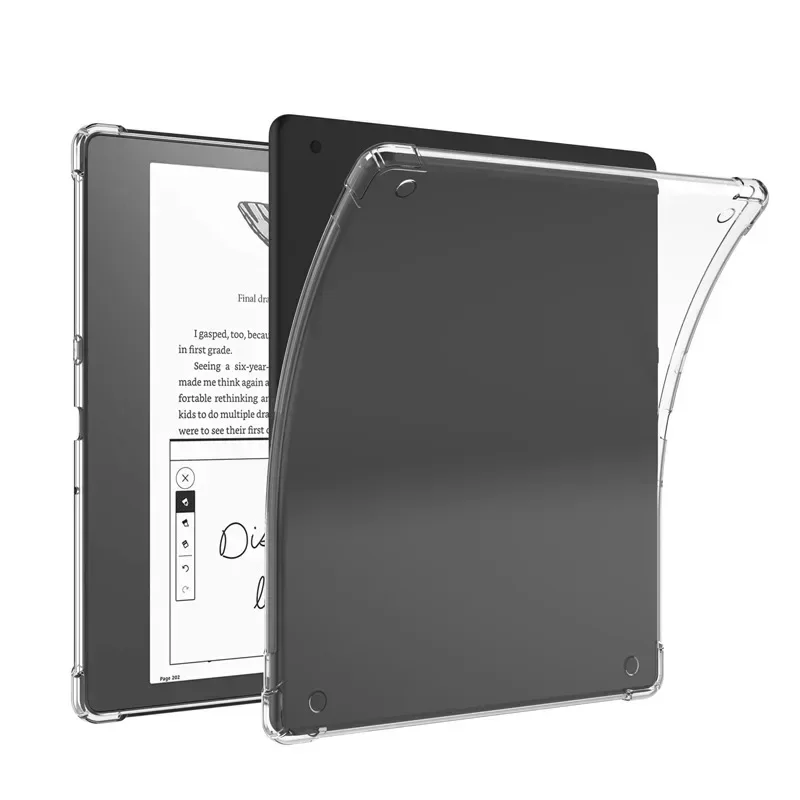 Dual-Function Clear Shockproof Back Cover Case with Security Hand Strap