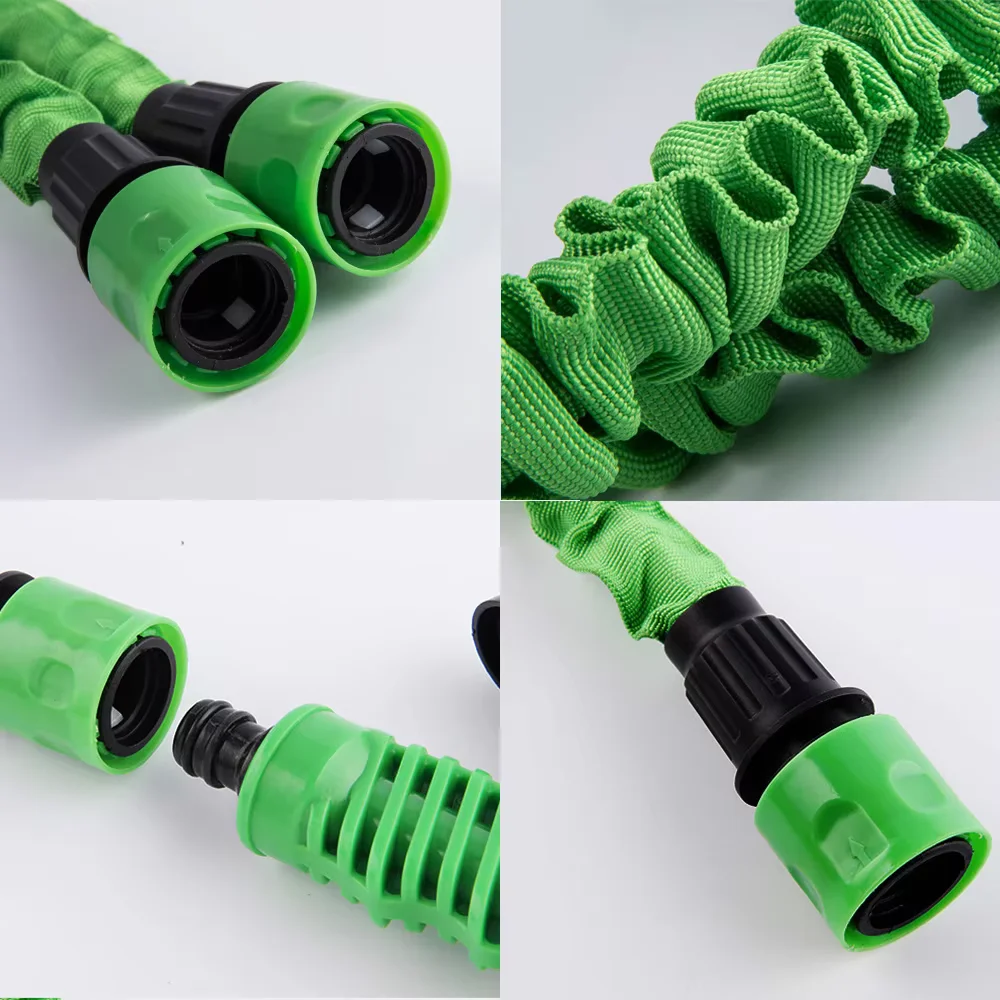 Expandable Garden Hose with 7 Patterns - Flexible Water Gun Sprayer for Car Wash