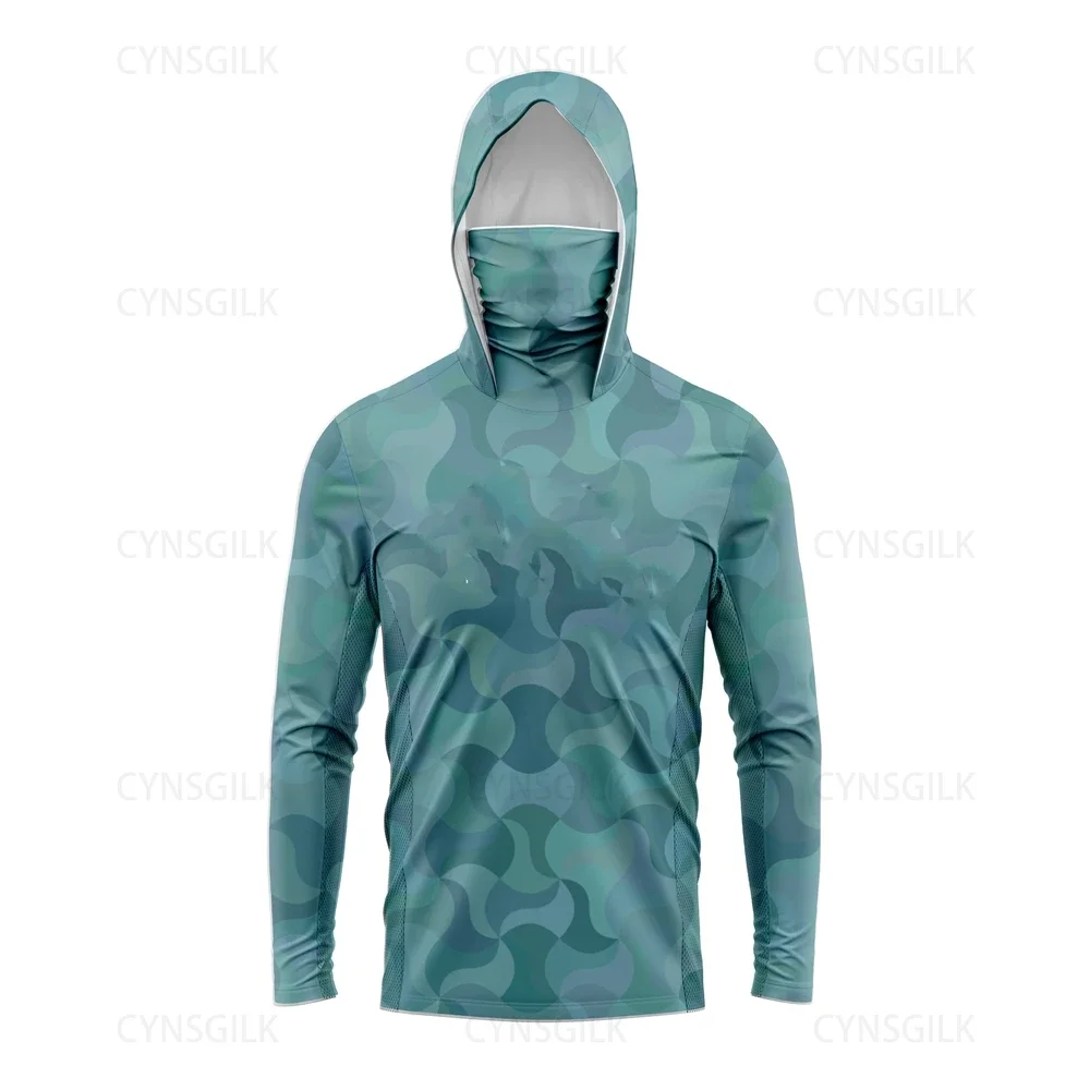 Men Fishing Shirt Long Sleeve UV Protection Fishing Apparel fishing shirt fishing clothes