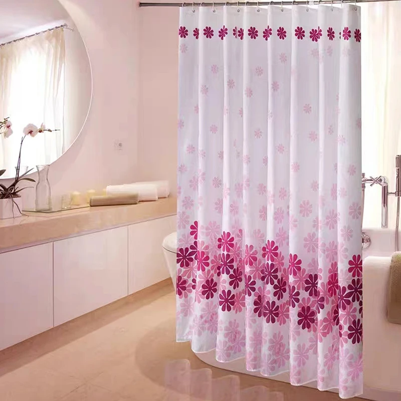 Flower shower curtain bathroom flower shower curtain beautiful fabric color wild flower shower curtains