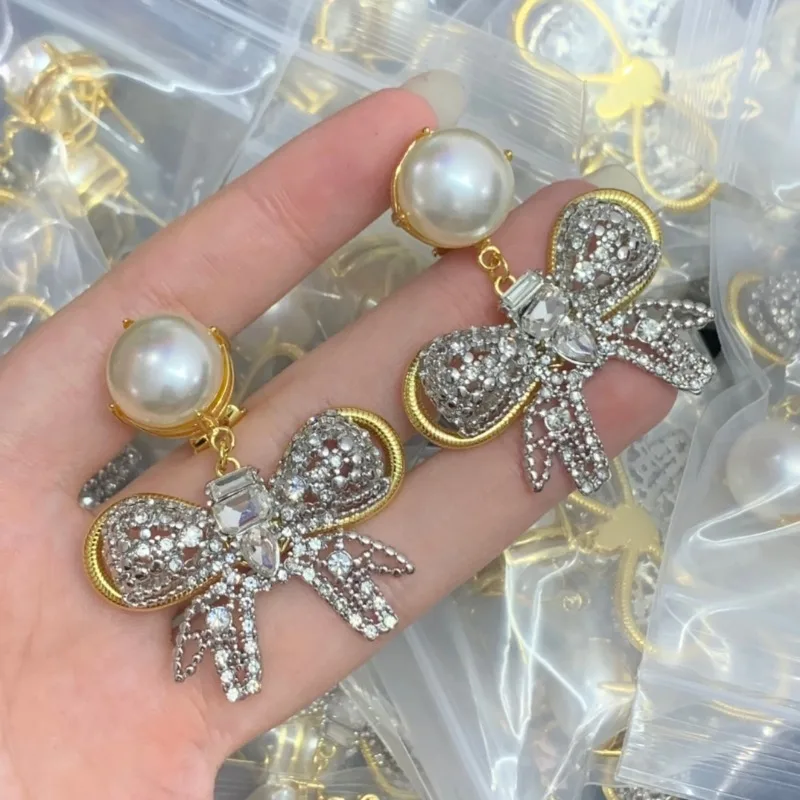 2024 New Fashion Bow Tassel Women's Earrings