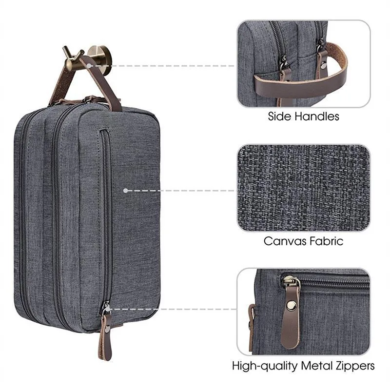 Man High Quality Make Up Bag Oxford Canvas Travel Toiletry Bag Organizer Waterproof Women Wash Pouch Handbag Cosmetic Case 3