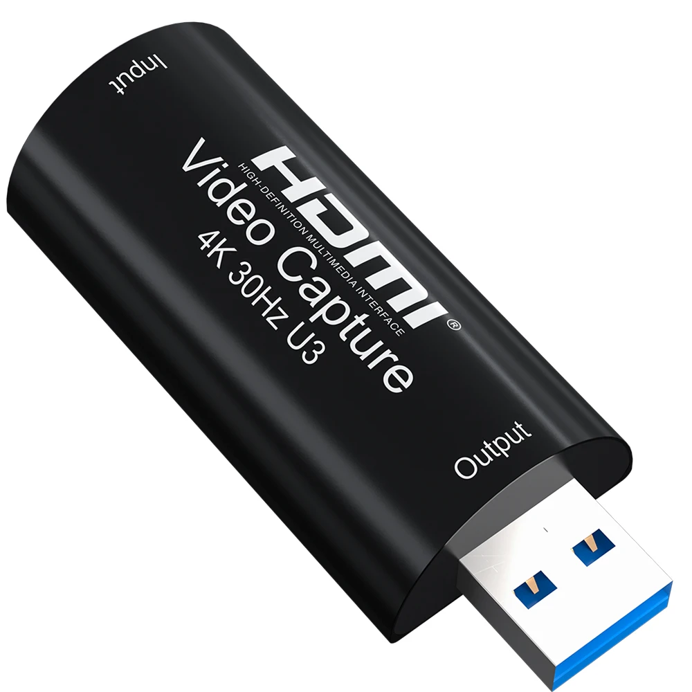 

NEW Mini 4K HDMI To USB 3.0 Video Capture Card Game Recording Box for Computer PC Youtube OBS Live Streaming FULL HD 1080P 60fps