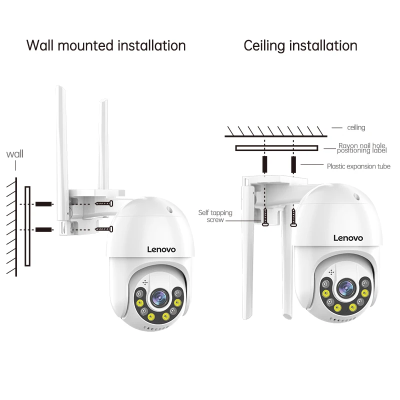 Lenovo 3MP 5MP PTZ WIFI kamera IP Audio CCTV nadzór zewnętrzny 4X Zoom cyfrowy noc kolorowy bezprzewodowy wodoodporny bezpieczeństwo 2 Lenovo 3MP 5MP PTZ WIFI kamera IP Audio CCTV nadzór zewnętrzny 4X Zoom cyfrowy noc kolorowy bezprzewodowy wodoodporny bezpieczeństwo 2