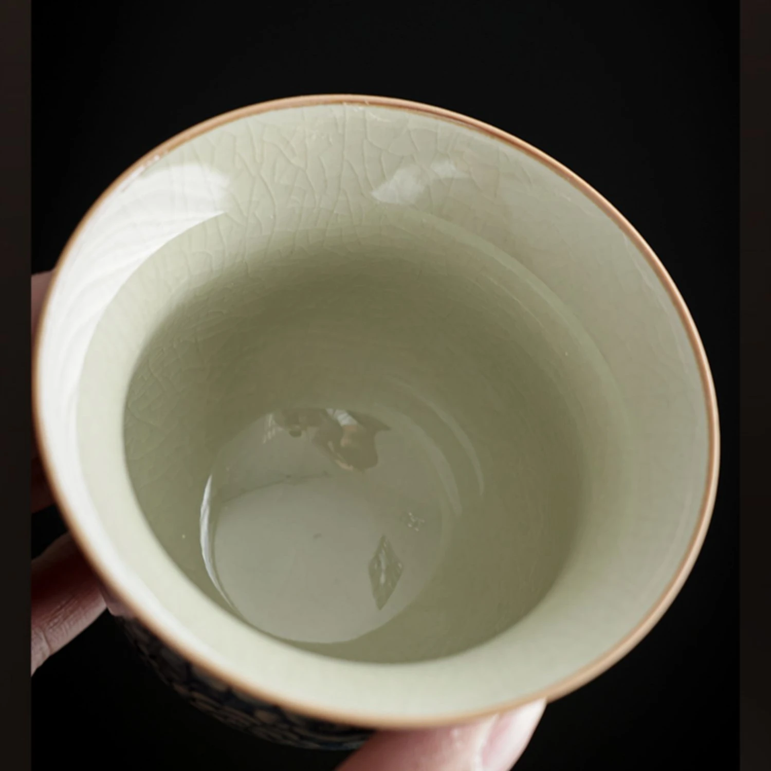 Antique Flowers Ceramic Opening Gaiwan For Tea Blue Tureen Teaware Set Chinese Tea Bowl Chawan Lily Deng's Store Cup