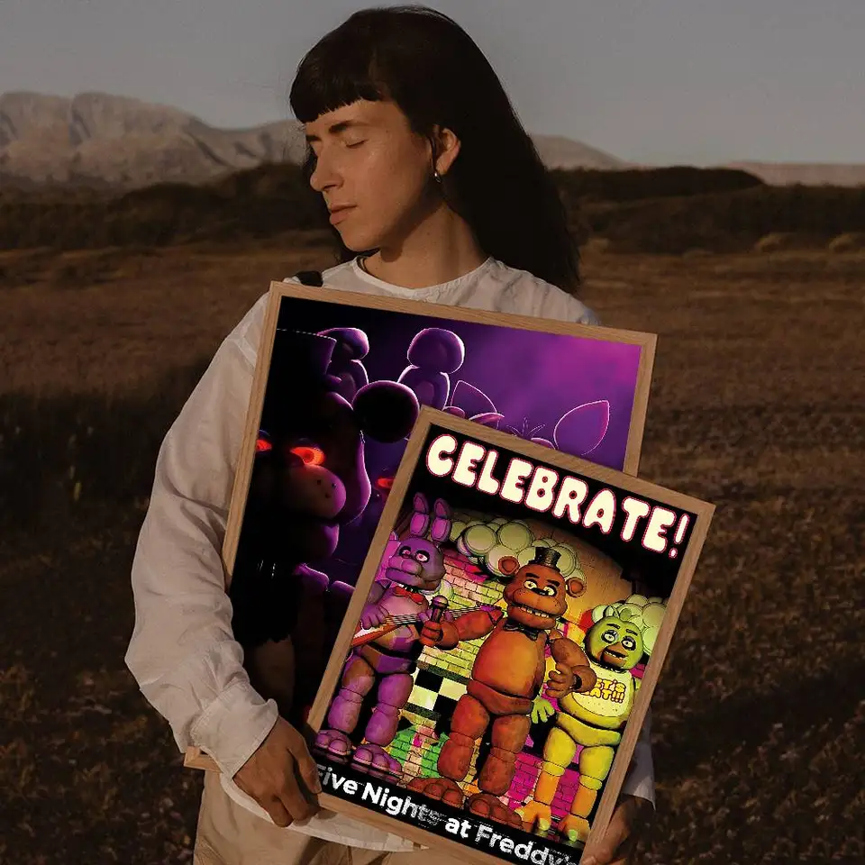 DGSSD Cinq Nuits At Freddy's Fnaf Poster Décoratif Peinture Sur Toile Décoration Murale Salon Posters Chambre 30 X 45 Cm