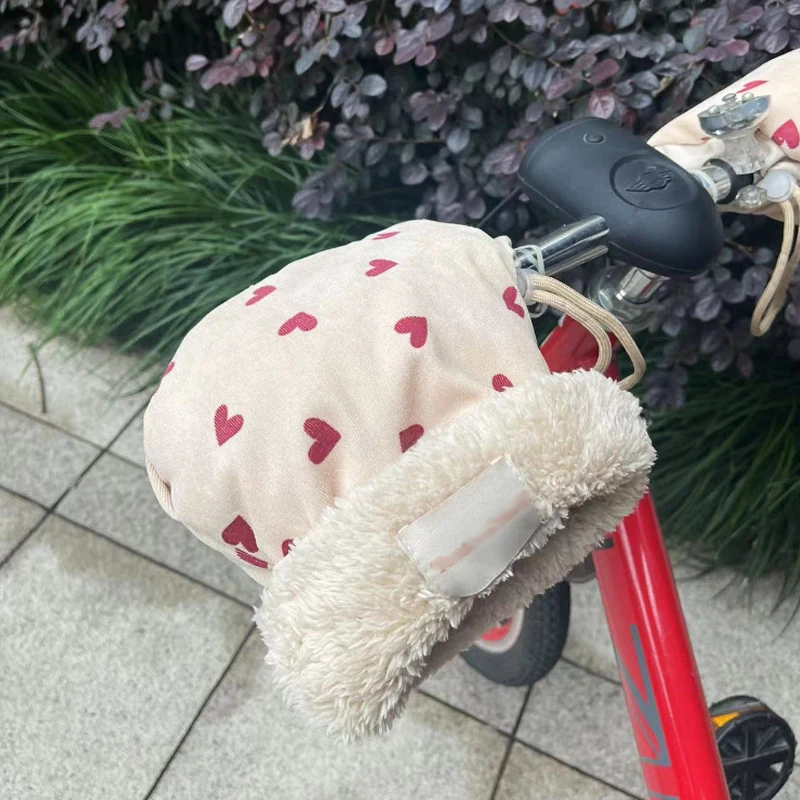Windproof Cartoon Print Infant Stroller Mittens - Winter Warmer Accessory