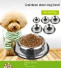 Pet Dog Cat Stainless Steel Bowl Pet Feeding Bowl Cat and Dog Drinking Bowl Metal Feeder Bowl Durable Easy To Clean 6 Sizes 5