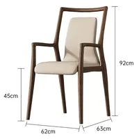 Fauteuil confortable, chaises de salle à manger, chaise de salle à manger au design moderne et relaxant, mobilier minimaliste pour salle d'attente et salle à manger 5