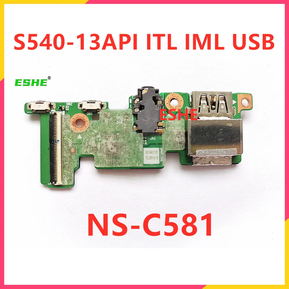 

GS341 NS-C581 для Lenovo xiaoxinPRO-13API 2019 S540-13API power botton switch Audio headphones USB audio BOARD test good