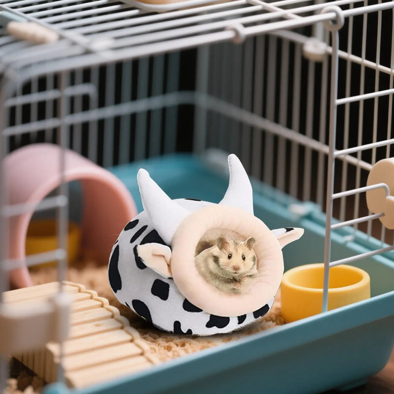 Hedgehog Bed Warm Cow Nest Cotton Golden Bears Sleeping Bed For Small Animal Cage Accessories Hamster Ferret Chinchilla