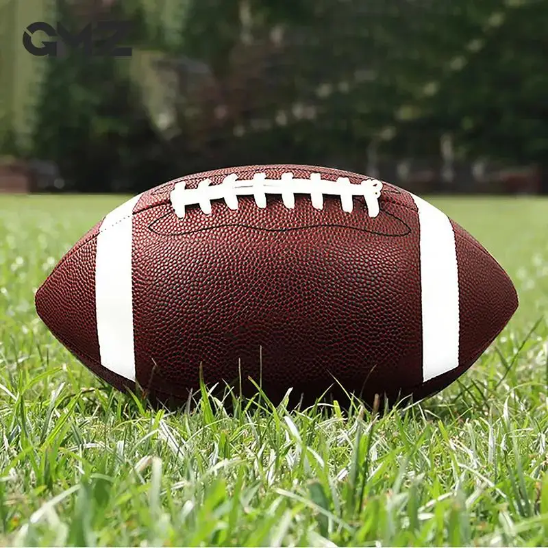 Standard 8.5inch American Football Soccer Rugby PVC Football Sports For Men Women Children Can Inflatable Sporting Good