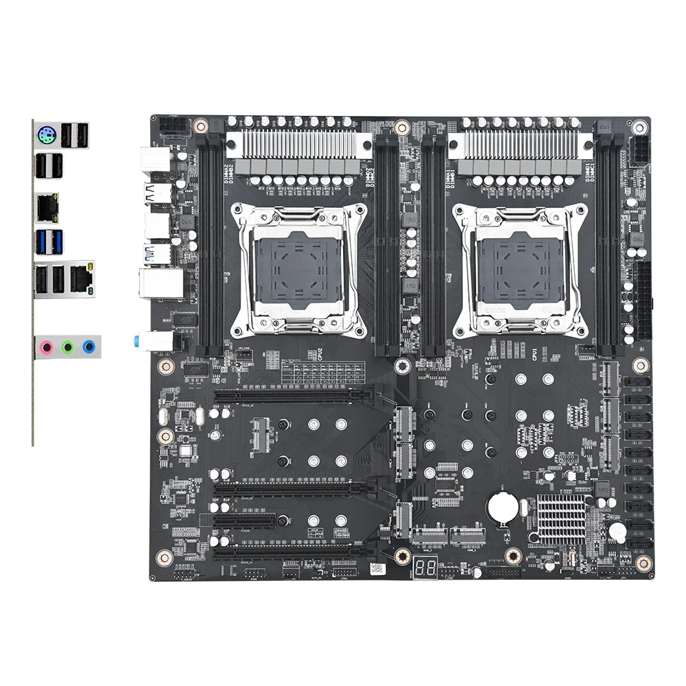 X99 D4 듀얼 LGA2011-3 메인보드 10 SATA 3.0 포트 USB 3.2 8개 NVME M.2 슬롯 x99 지원 XEON V3 V4 프로세서 3개 PCIE 16X 3.0