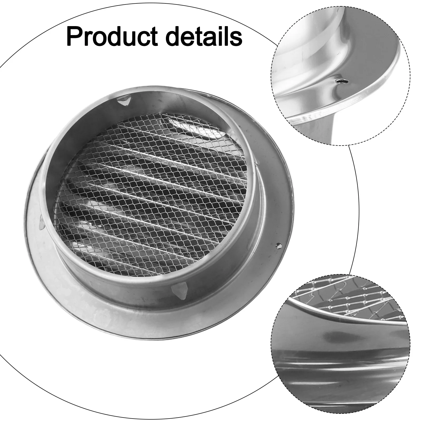 Takefuns Aérations d'aération en acier inoxydable, grille d'aération à