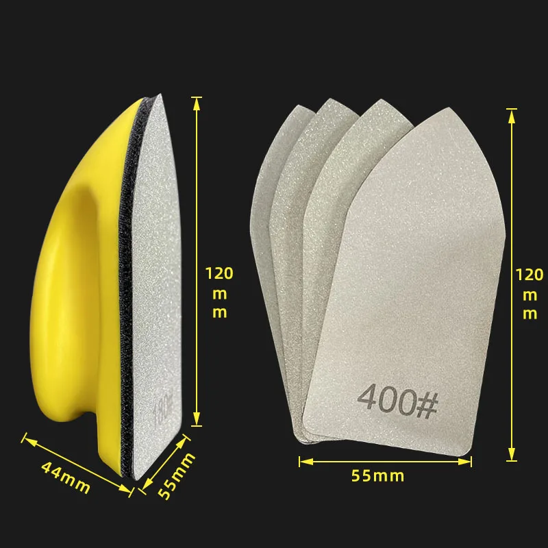 Set 4 Blocchi Abrasivi Diamantati Per Lucidatura - Grana 60# 100# 200# 400#, Per Pietra E Metallo - Foto 5