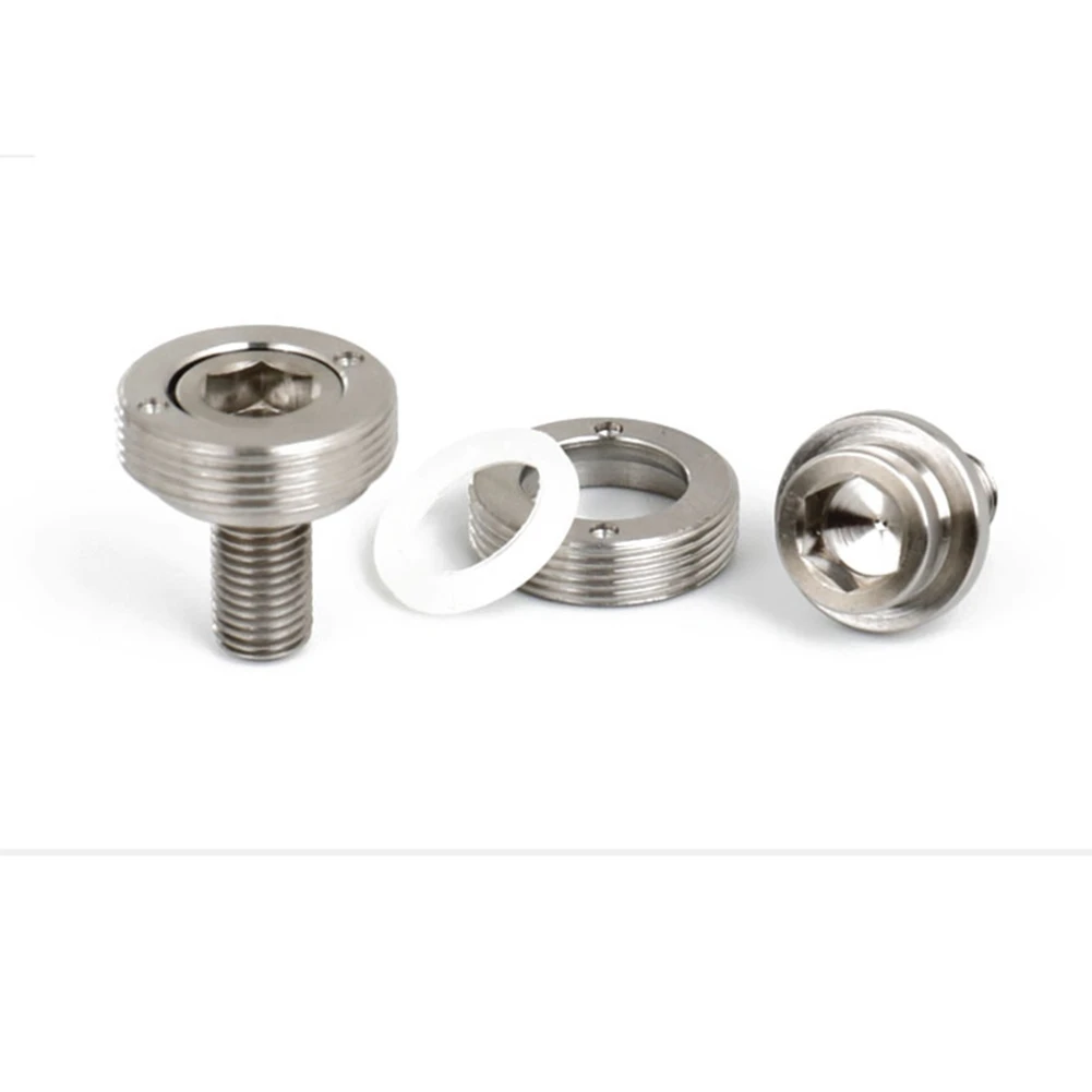 

Титановый сплав M8X15 велосипедные шестигранные болты для Бромптона Нижний Кронштейн с пыленепроницаемыми детали велосипеда-Титан