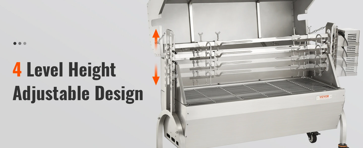 heavy duty grill rotisserie kit