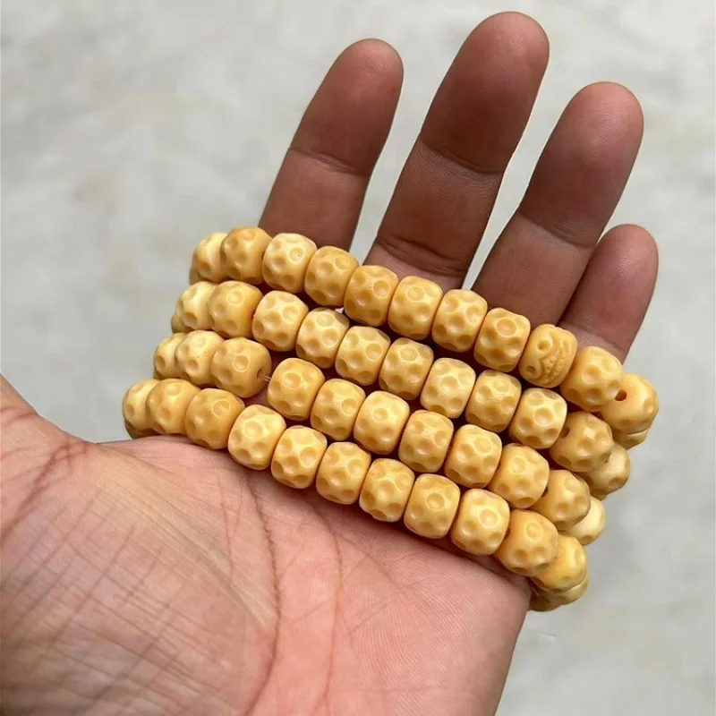 

Diy Carving Camel Bone Meteorite Pattern Scattered Beads Old-Styled Bead Pendant Buddha Beads Camel Bone