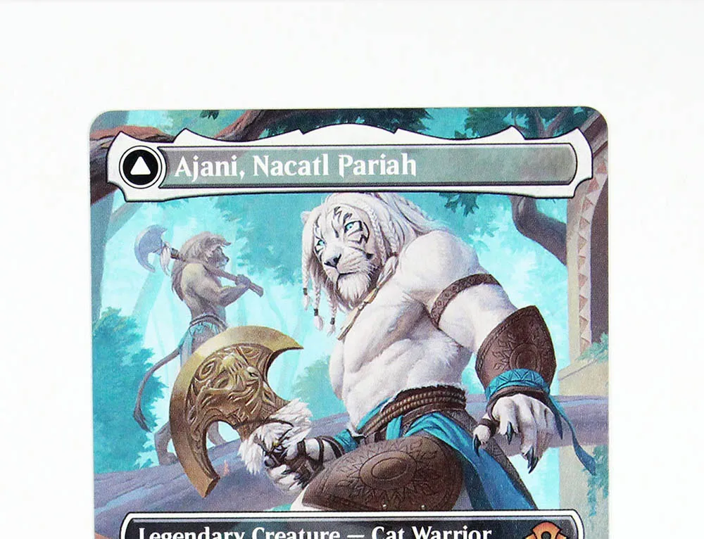 Ajani Nacatl Pariah Holo/Foil TCG Magical Proxy Cards Game Quality Proxy Gathering Board Playing Game Trading Cards board games game cards collectible cards