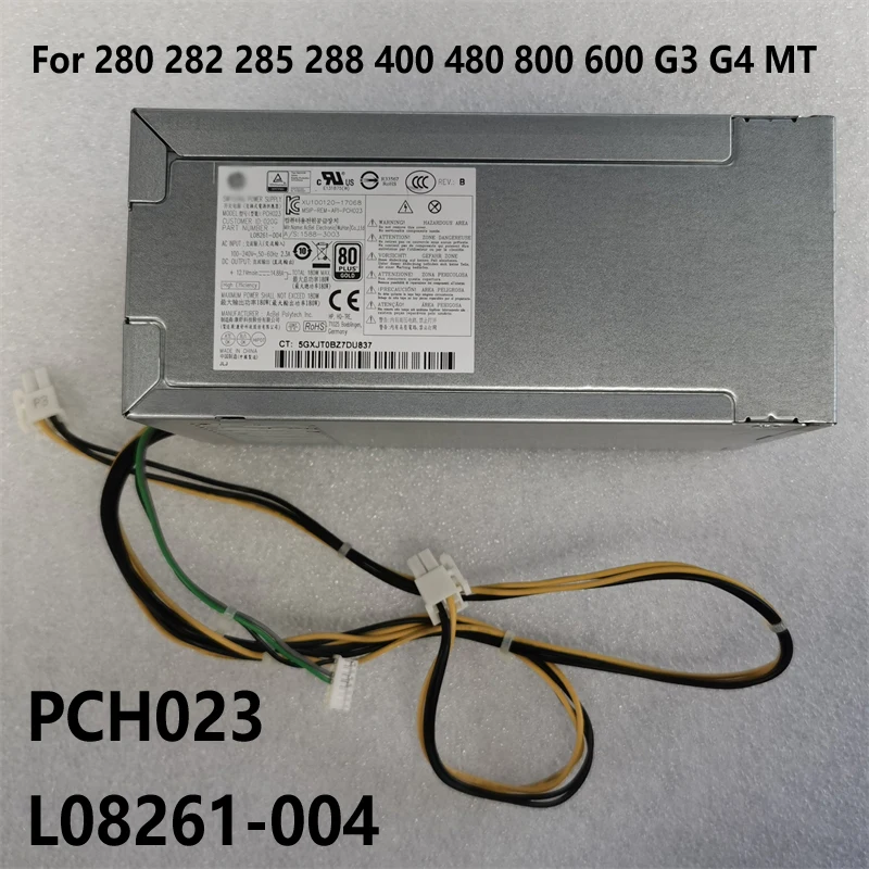 

Original New L08261-004 PCH023 PSU For ProDesk 280 282 285 288 400 480 800 600 G3 G4 MT Desktop 180 Watt Power Supply Adapter